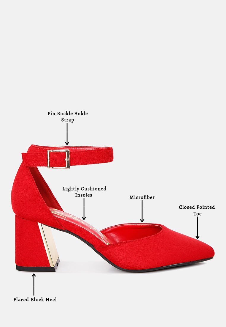 Rory Metallic Sling Detail Block Heel Sandals - Tigbul's Variety Fashion Shop