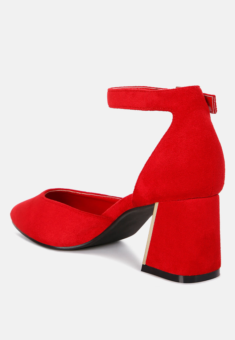 Rory Metallic Sling Detail Block Heel Sandals - Tigbul's Variety Fashion Shop