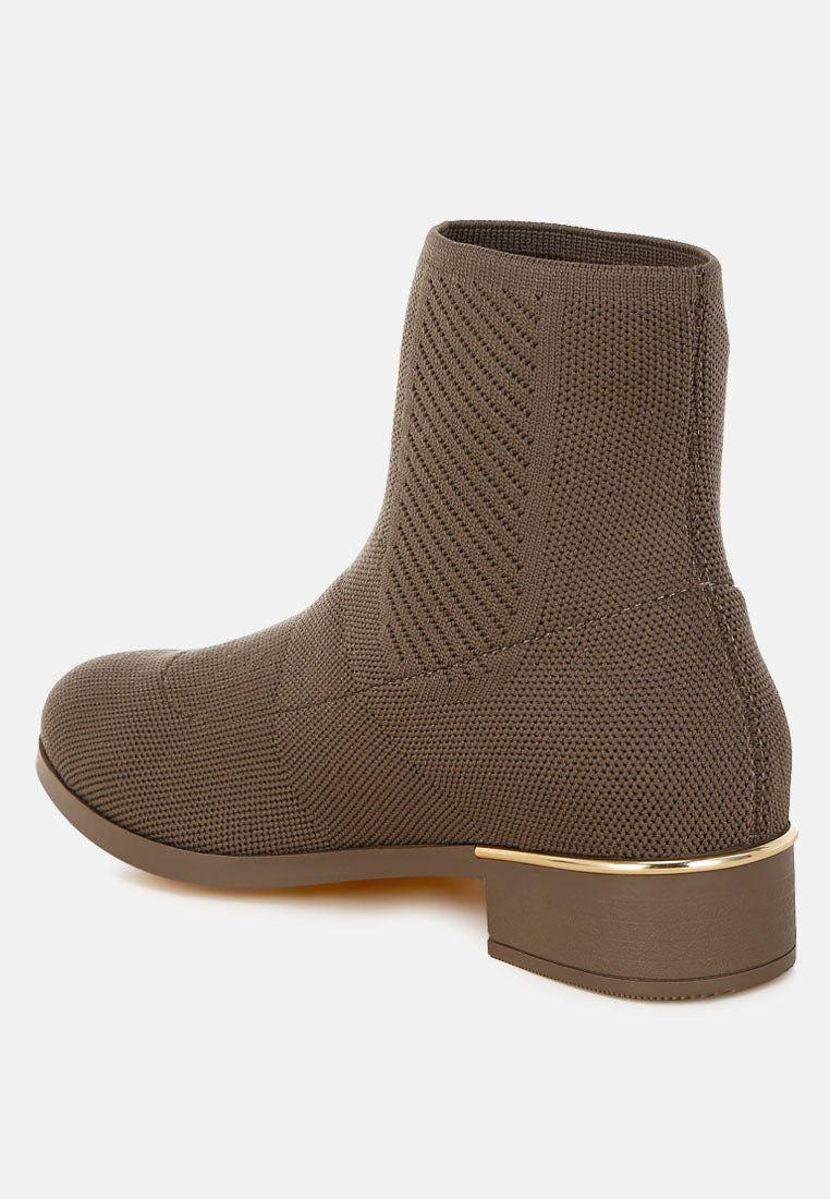 Rosamund Knitted Sock Boots