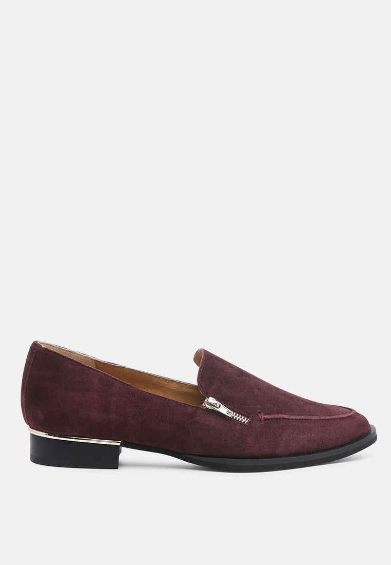 Sara Suede Slip-On Loafers - Tigbul's Variety Fashion Shop