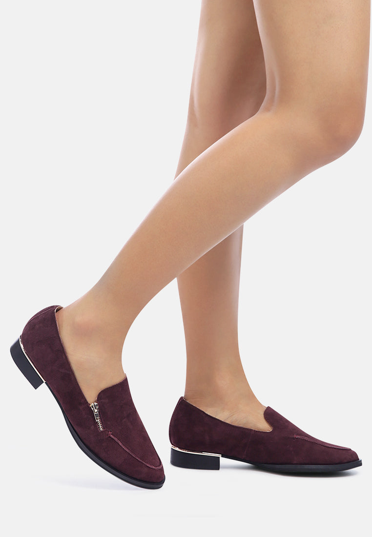 Sara Suede Slip-On Loafers - Tigbul's Variety Fashion Shop