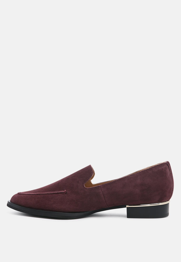 Sara Suede Slip-On Loafers - Tigbul's Variety Fashion Shop