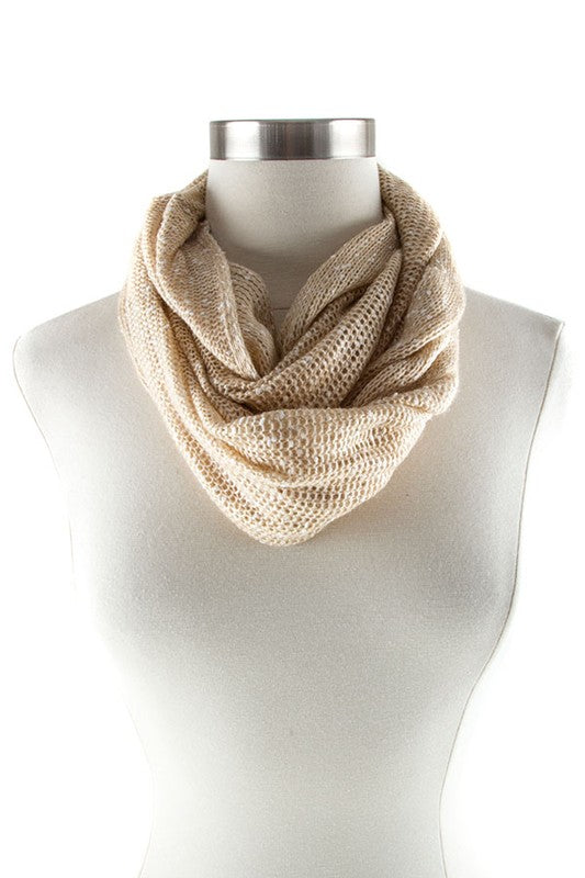 TWO TONED INFINITY SCARF - Tigbul's Variety Fashion Shop
