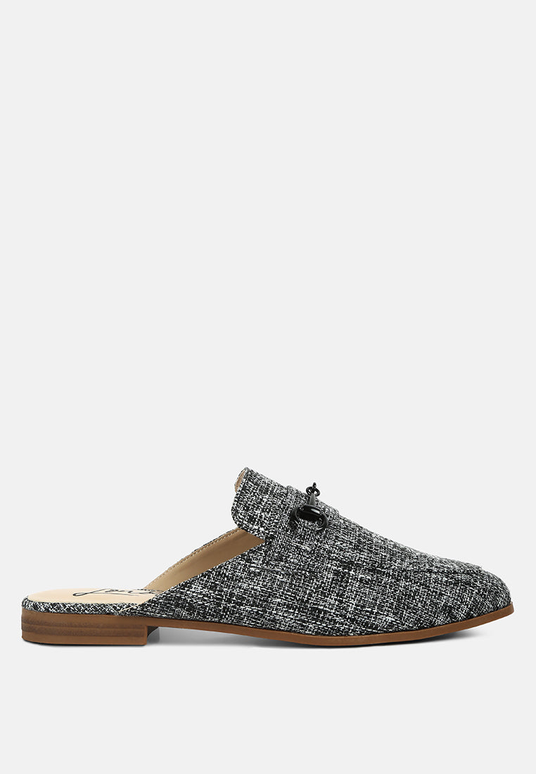 Akua Horsebit Embellished Mules - Tigbul's Variety Fashion Shop