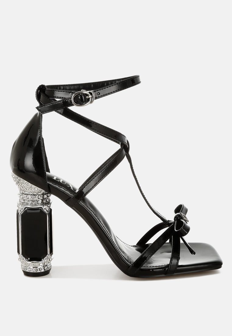 Affluence Jeweled High Heel Sandals - Tigbul's Variety Fashion Shop