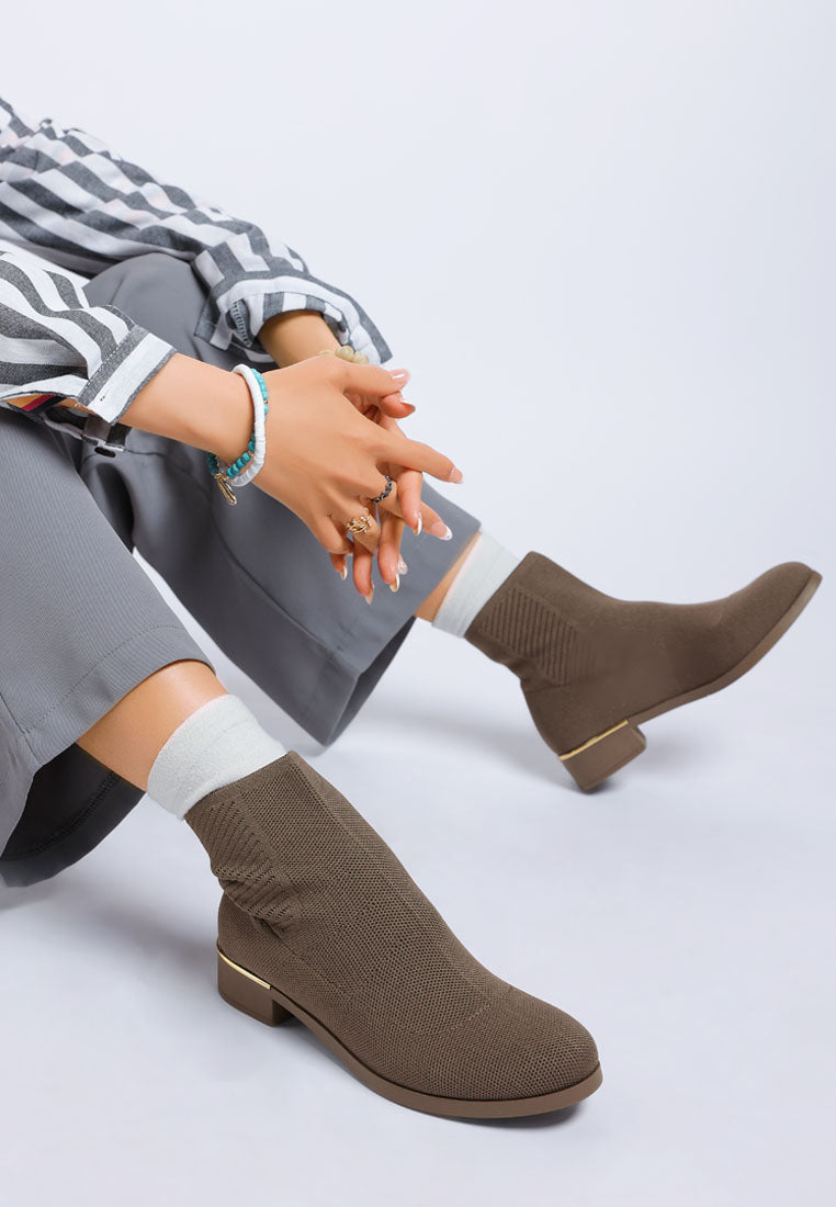 Rosamund Knitted Sock Boots