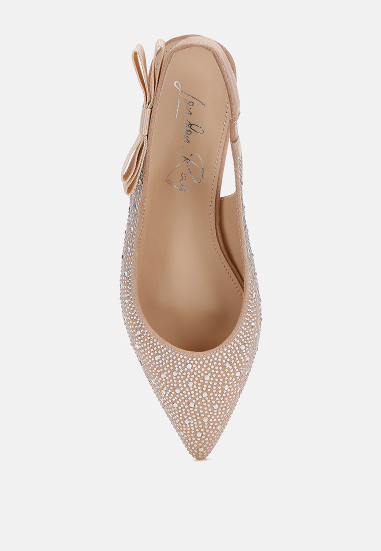 Firdisi Rhinestones Detail Flat Sandals