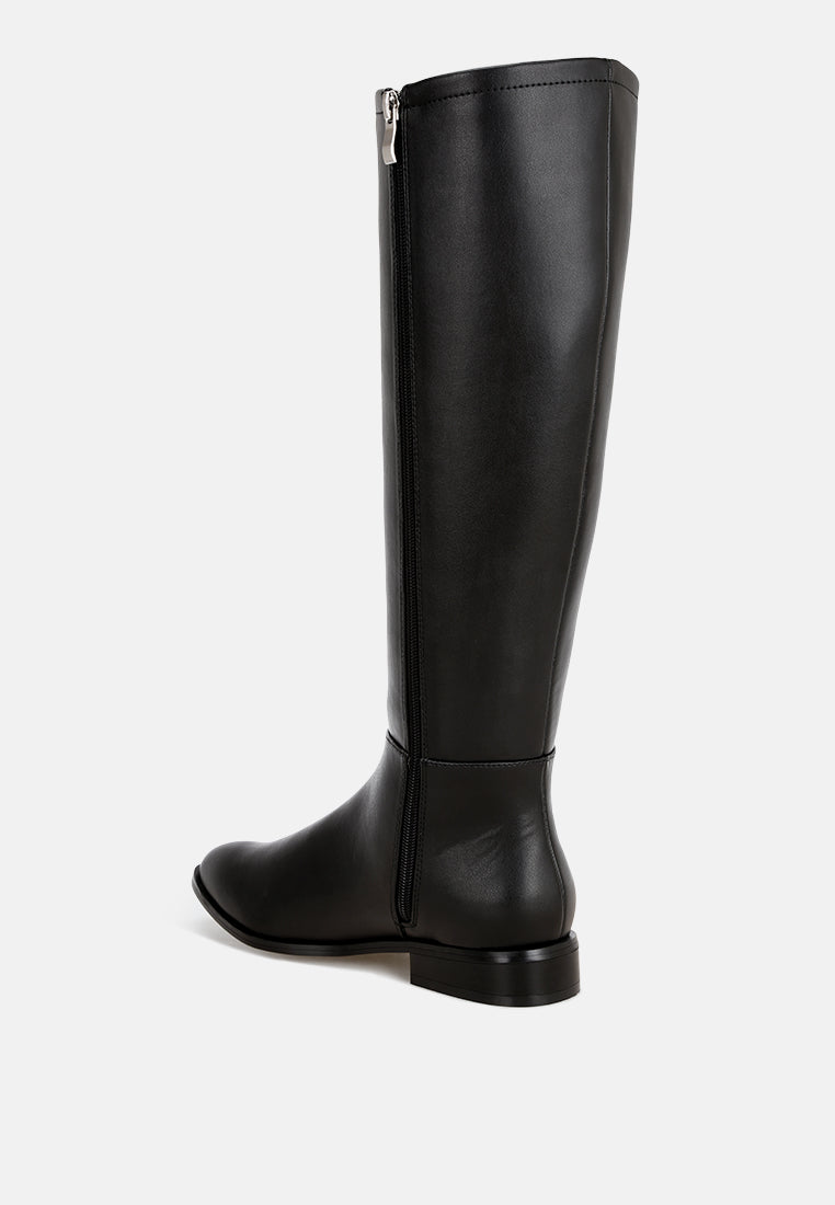 Quartet Low Heel Knee High Boots
