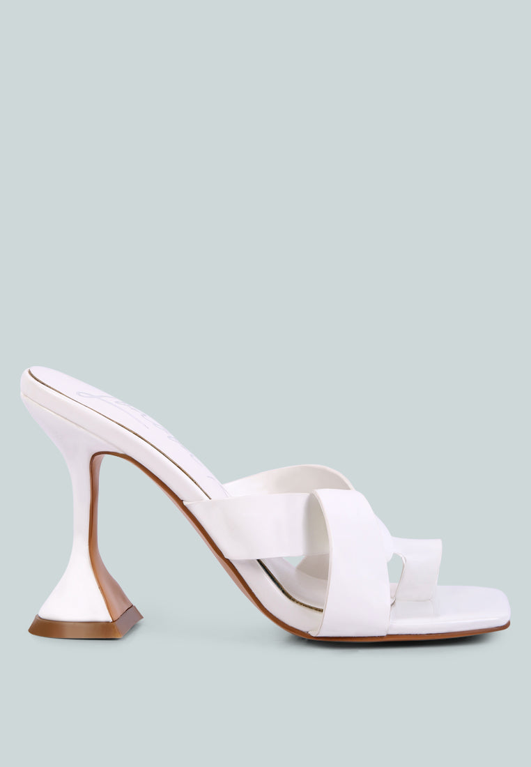 Snatched Intertwined Toe Ring Heeled Sandals - Tigbul's Variety Fashion Shop