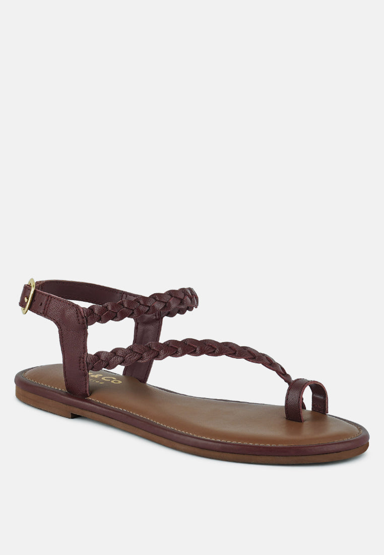 Stallone Braided Flat Sandals - Tigbul's Variety Fashion Shop