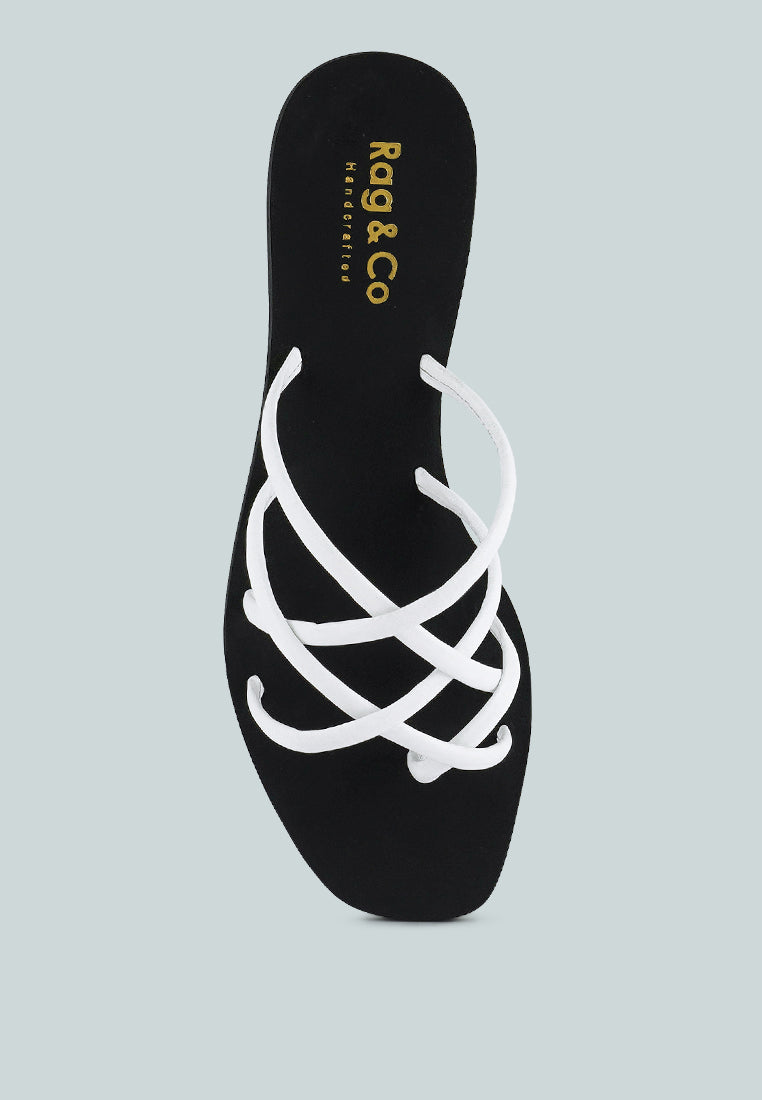Sweetin Strappy Flat Slip On Sandals - Tigbul's Variety Fashion Shop