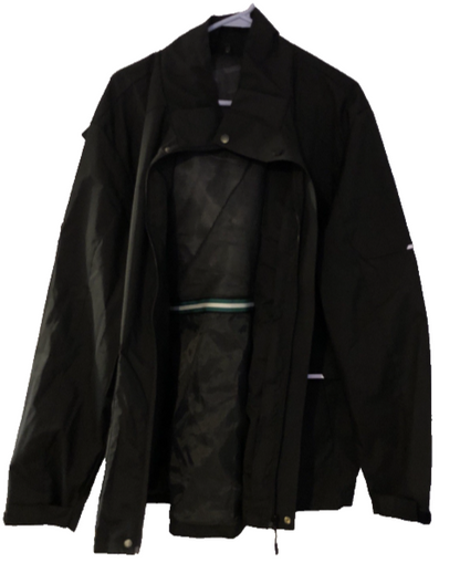 Size 2XL Black Lightweight Windbreaker Outdoor Jacket