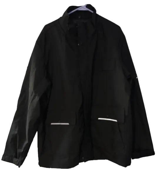 Size 2XL Black Lightweight Windbreaker Outdoor Jacket | Tigbuls Variety