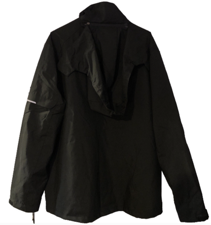 Size 2XL Black Lightweight Windbreaker Outdoor Jacket