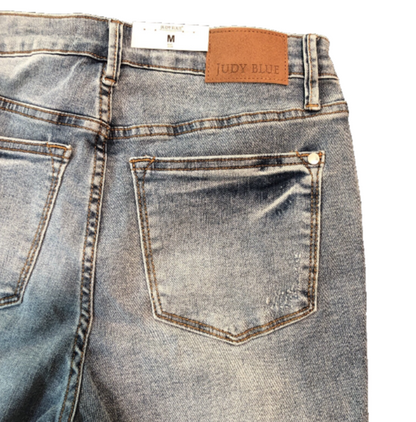 Judy Blue Size Medium Tummy Control High Waist Denim Shorts - Tigbul's Variety Fashion Shop