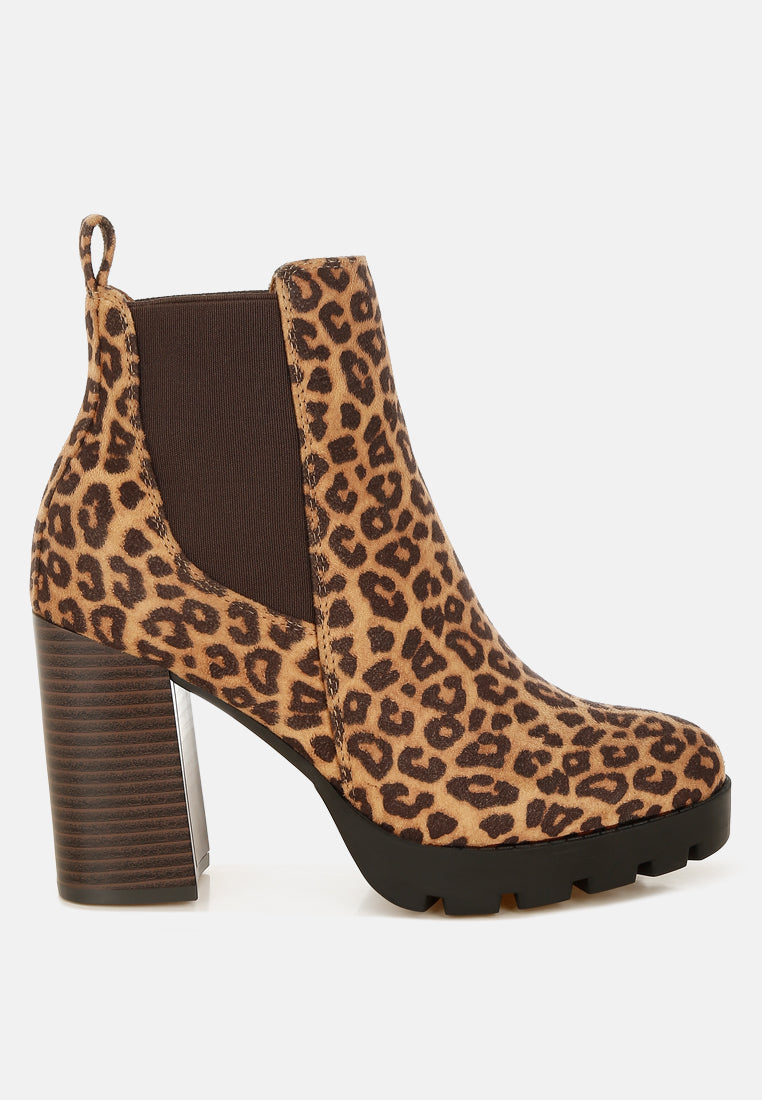 Sonia Block Heeled Chelsea Boots - Tigbul's Variety Fashion Shop