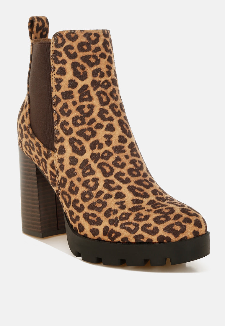 Sonia Block Heeled Chelsea Boots - Tigbul's Variety Fashion Shop