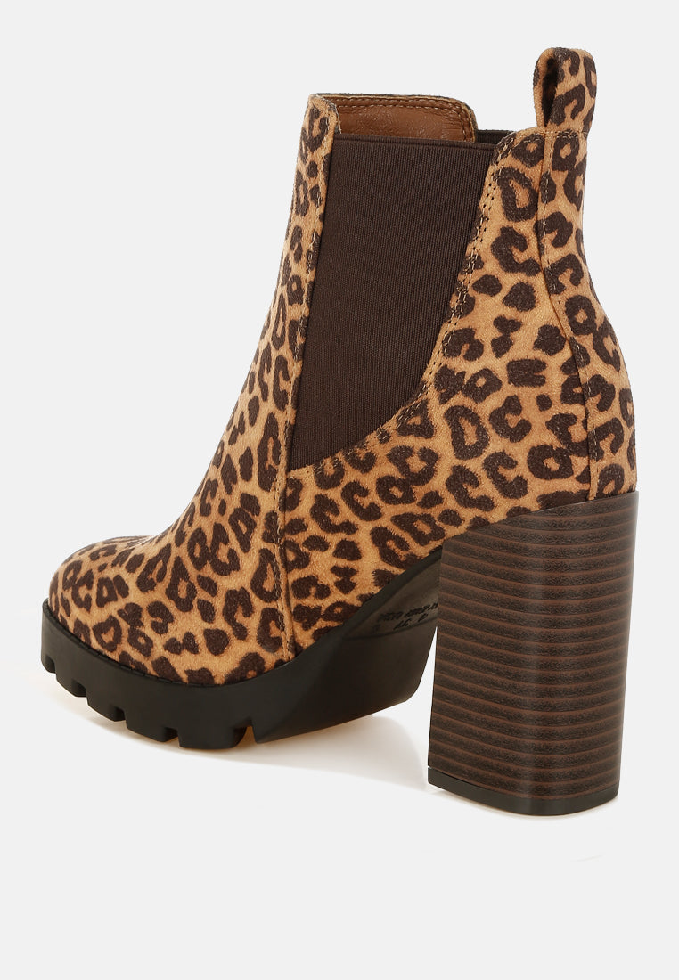 Sonia Block Heeled Chelsea Boots - Tigbul's Variety Fashion Shop