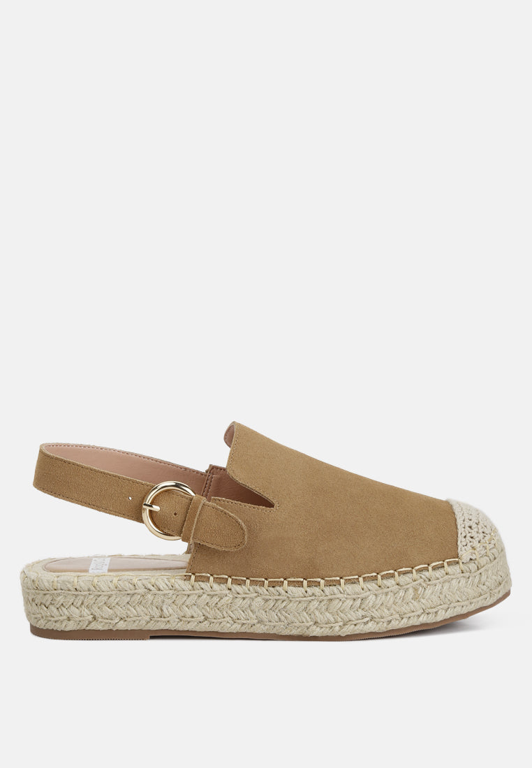 Affie Genuine Suede Slingback Strap Espadrilles - Tigbul's Variety Fashion Shop