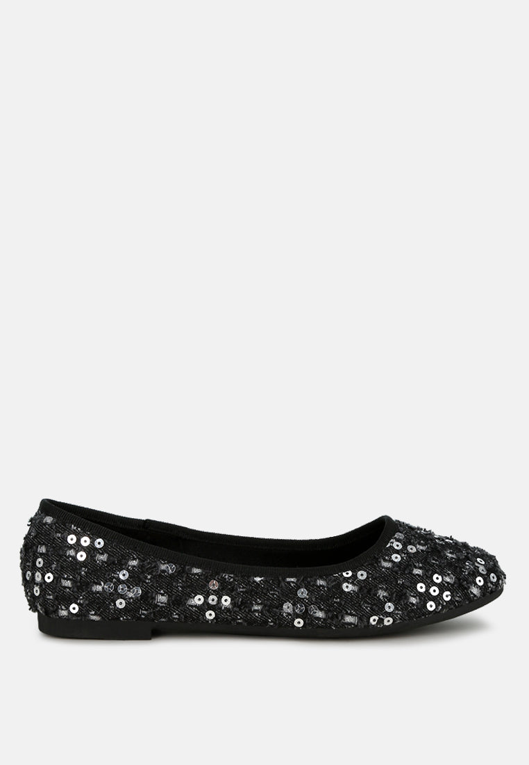 Sujet Sequin Ballet Flats - Tigbul's Variety Fashion Shop