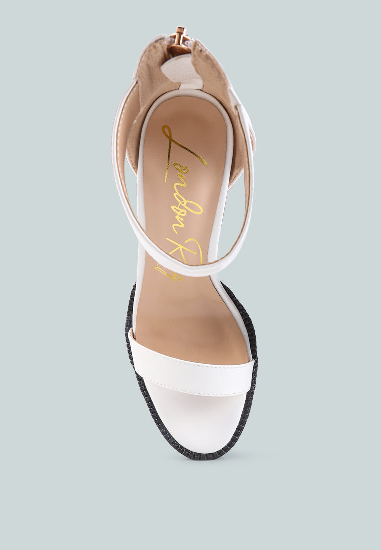 Rattle Chunky High Block Heel Sandals - Tigbul's Variety Fashion Shop