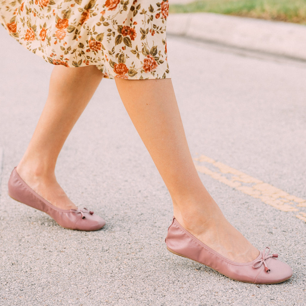 Premium Dusty Rose Flats - Tigbul's Variety Fashion Shop