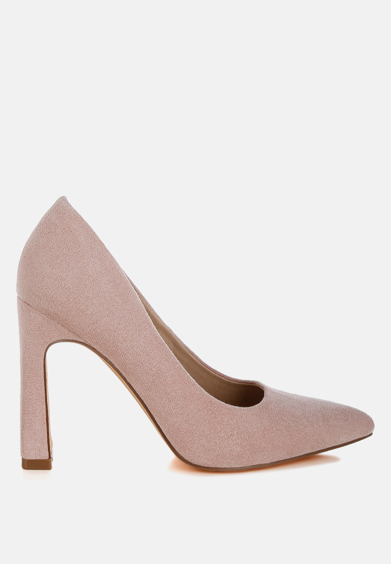 Uboa Slim Block Heel Pumps - Tigbul's Variety Fashion Shop