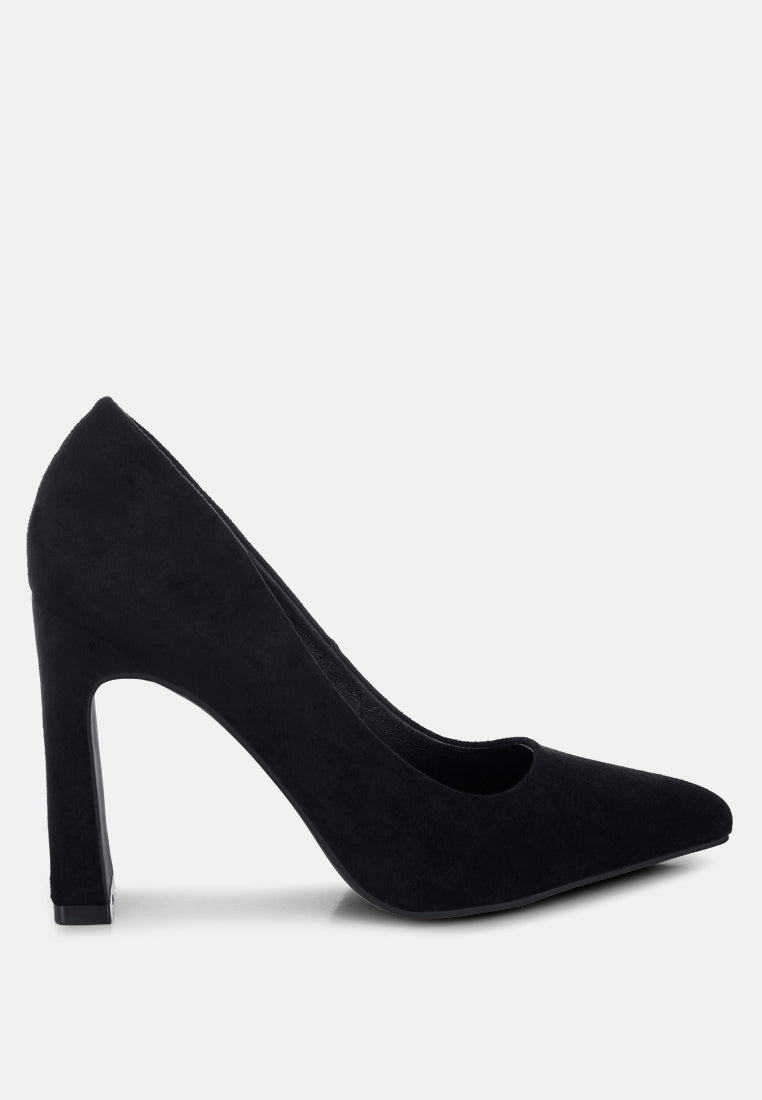 Uboa Slim Block Heel Pumps - Tigbul's Variety Fashion Shop