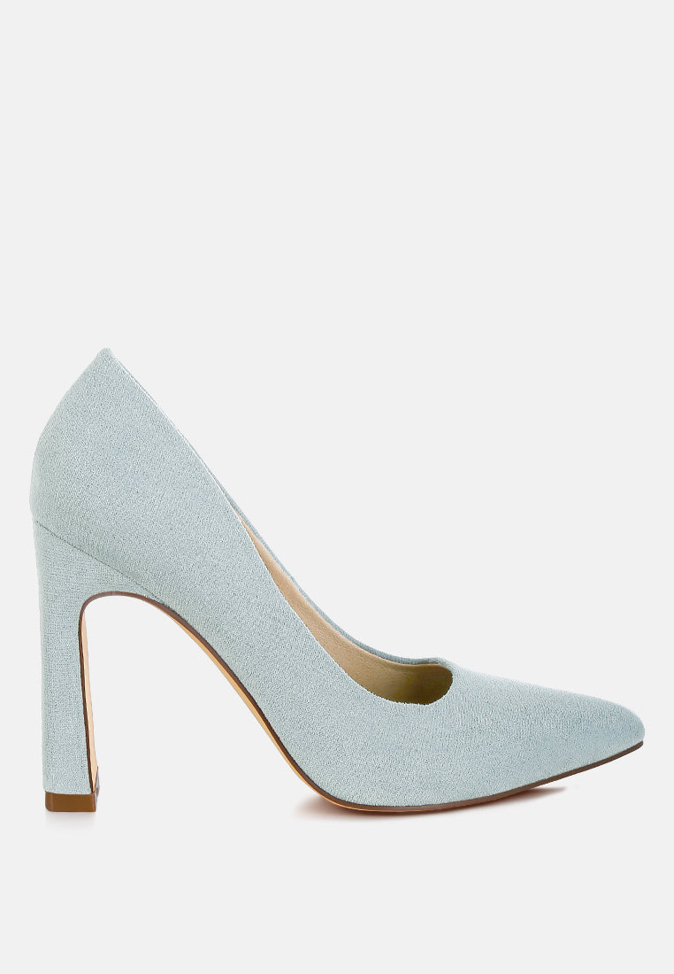 Uboa Slim Block Heel Pumps - Tigbul's Variety Fashion Shop