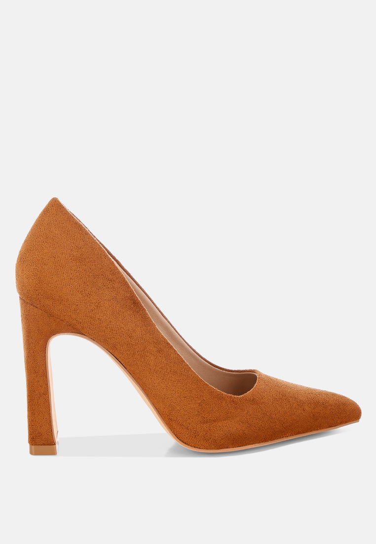 Uboa Slim Block Heel Pumps - Tigbul's Variety Fashion Shop