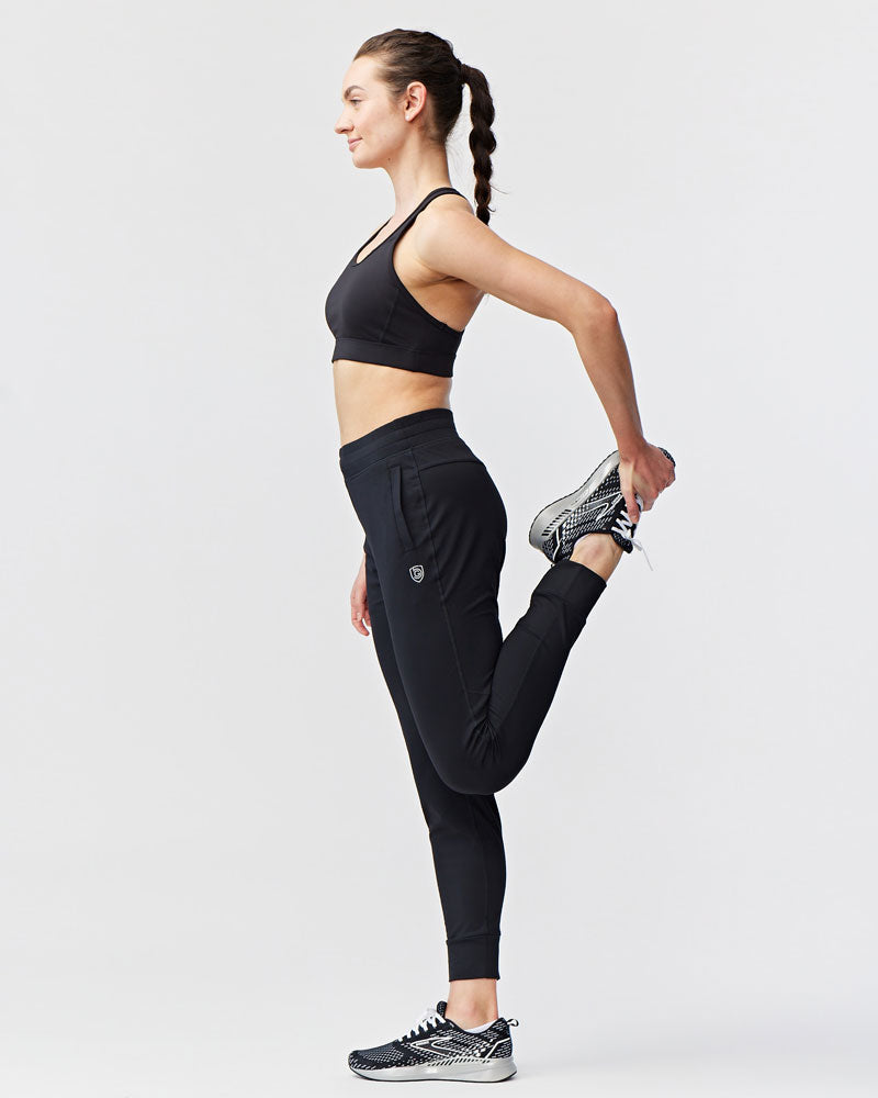 Valia Women's Black Jogger Pants - Tigbul's Variety Fashion Shop