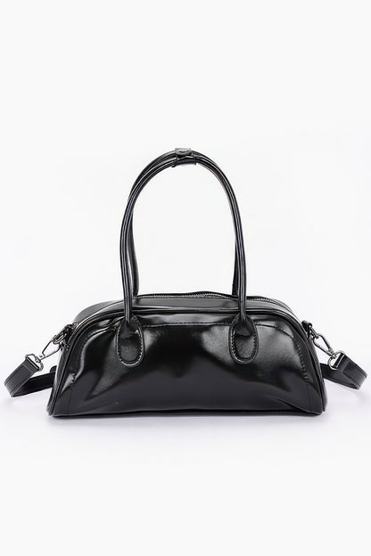 Faux Leather Sport Bag - Tigbul's Variety Fashion Shop