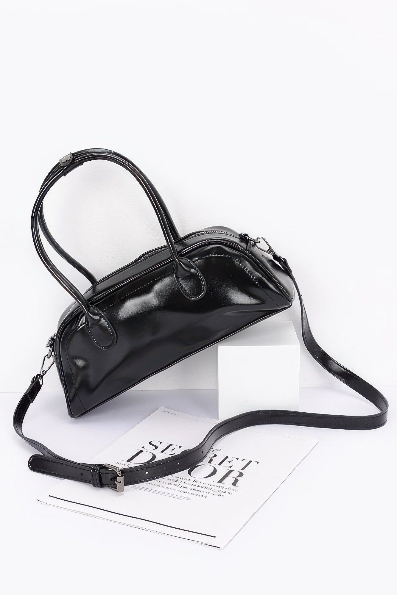 Faux Leather Sport Bag - Tigbul's Variety Fashion Shop