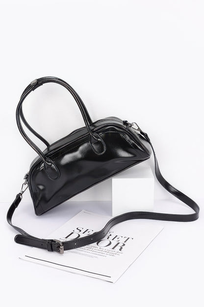 Faux Leather Sport Bag - Tigbul's Variety Fashion Shop