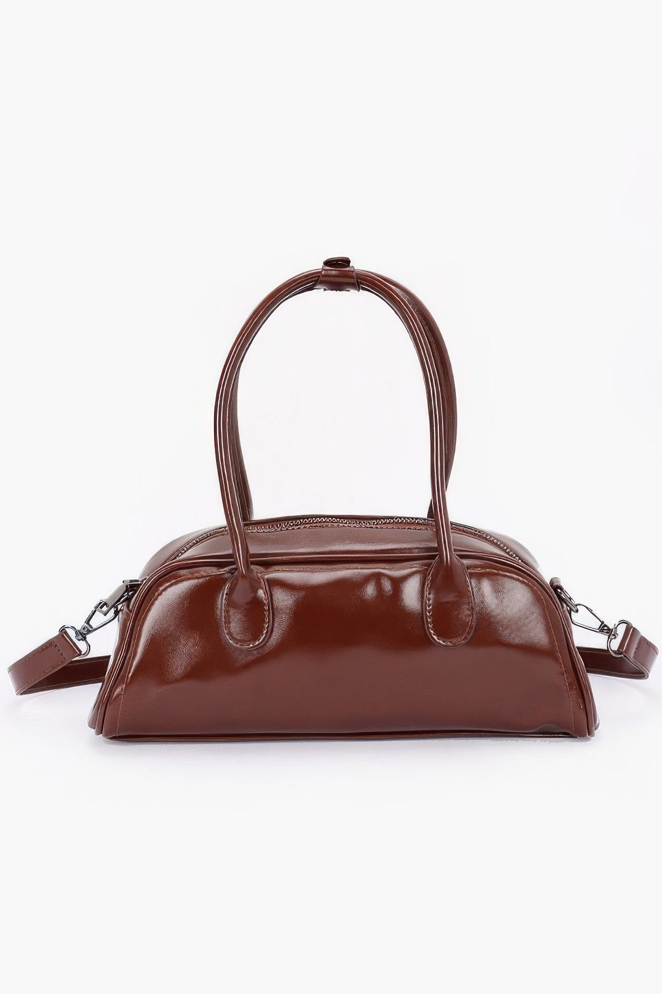Faux Leather Sport Bag - Tigbul's Variety Fashion Shop