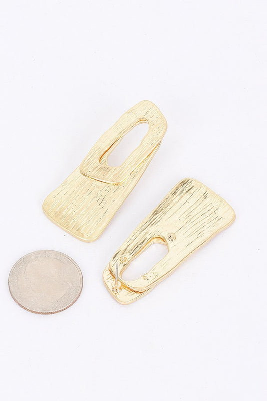 Gold Plated Metal Earring - Tigbul's Variety Fashion Shop