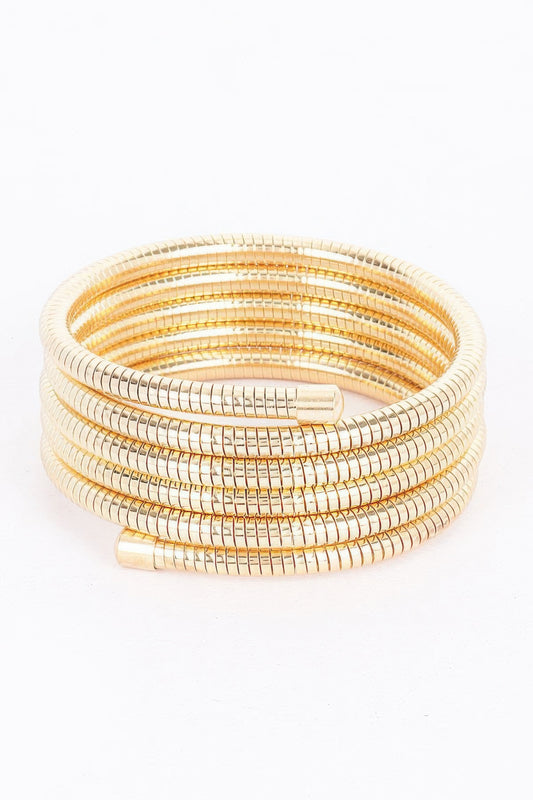 Multi Metal Spring Bracelet - Tigbul's Variety Fashion Shop