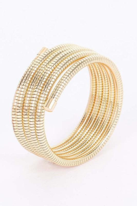 Multi Metal Spring Bracelet - Tigbul's Variety Fashion Shop