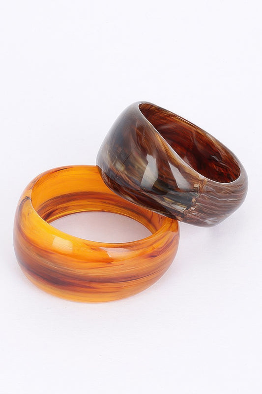 2pack Resin Bangle - Tigbul's Variety Fashion Shop