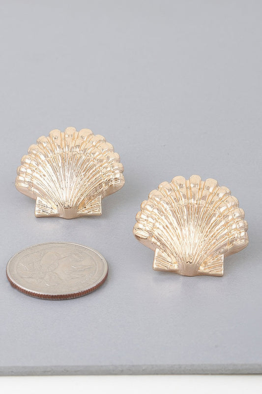 Majestic Clamshell Earrings - Tigbul's Variety Fashion Shop