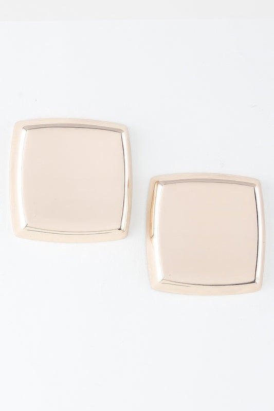 Classic Shine Frame Earrings - Tigbul's Variety Fashion Shop