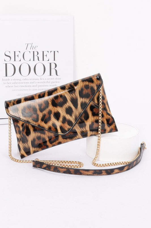 Enamel Envelope Clutch - Tigbul's Variety Fashion Shop