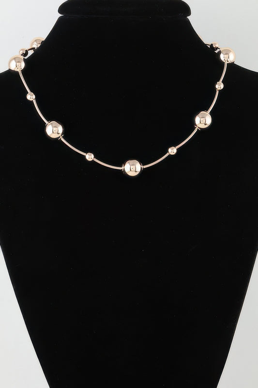 Multi Shiny Orb Necklace - Tigbul's Variety Fashion Shop