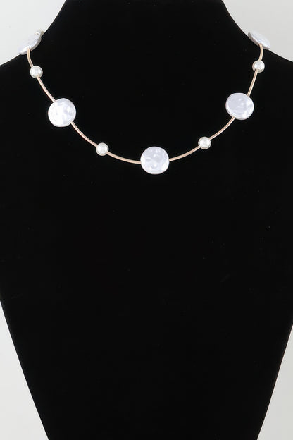 Modern Stone Beaded Charm Necklace - Tigbul's Variety Fashion Shop