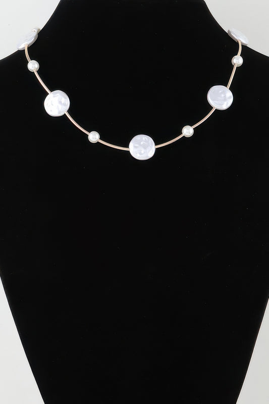 Modern Stone Beaded Charm Necklace - Tigbul's Variety Fashion Shop