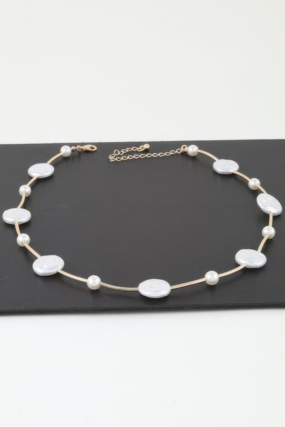 Modern Stone Beaded Charm Necklace - Tigbul's Variety Fashion Shop