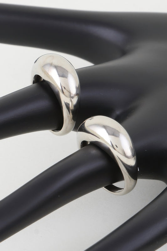 Shiny Statement Duo Rings - Tigbul's Variety Fashion Shop