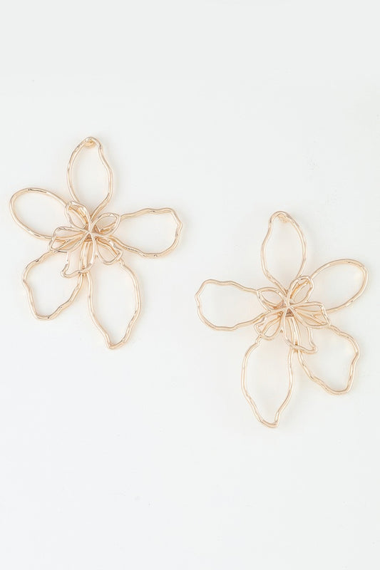 Delicate Abstract Flower Earrings - Tigbul's Variety Fashion Shop