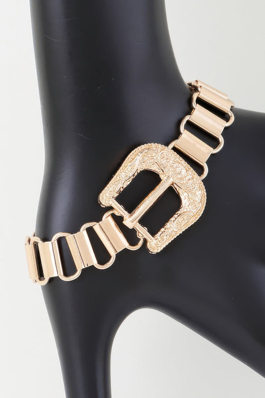 Statement Buckle Belt Bracelet - Tigbul's Variety Fashion Shop