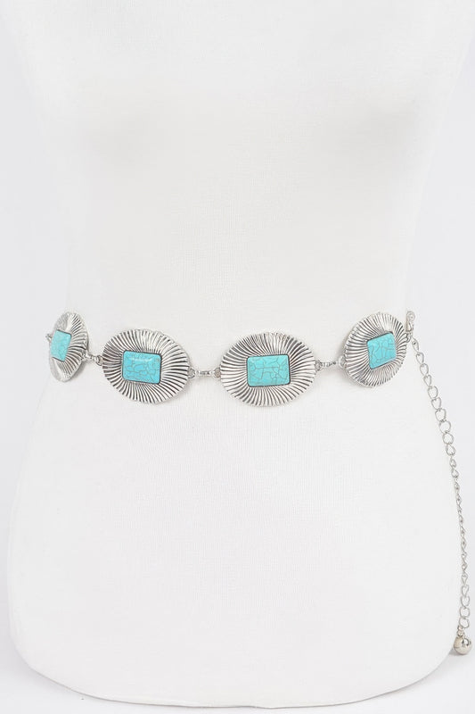Western Style Metal Chain Belt - Tigbul's Variety Fashion Shop